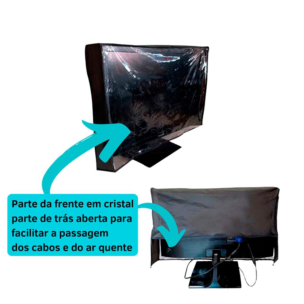 Capa Monitor Resistente 23 24 Polegadas Impermeavel Evita Mofo e ...