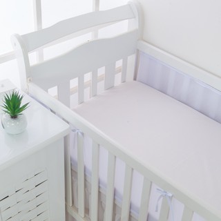 Almohadón para bebé Biramar Baby Protetor De Grade Berço Antissufocante 4  Peças Piquet Branco Kit berço