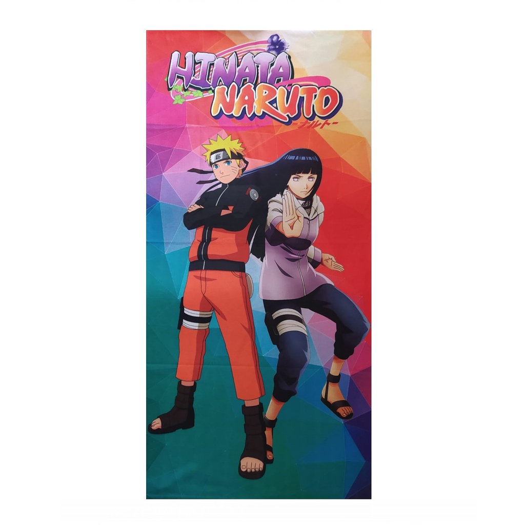 Toalha De Banho Infantil Anime Naruto & Hinata Desenho