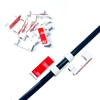 Kit Clip Organizador De Cabos E Fios 20 Pcs c/ fita 3M original