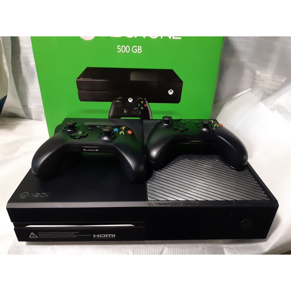 xbox one com 2 controle e jogo