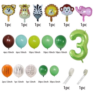 STOBOK 10Pcs Panda Urso Balões Dos Desenhos Animados Rodada Cabeça de  Animal Balão Safari Na Selva Animal Balão Parede Fundo Prop para para O  Aniversário Bebê Chuveiro Partido