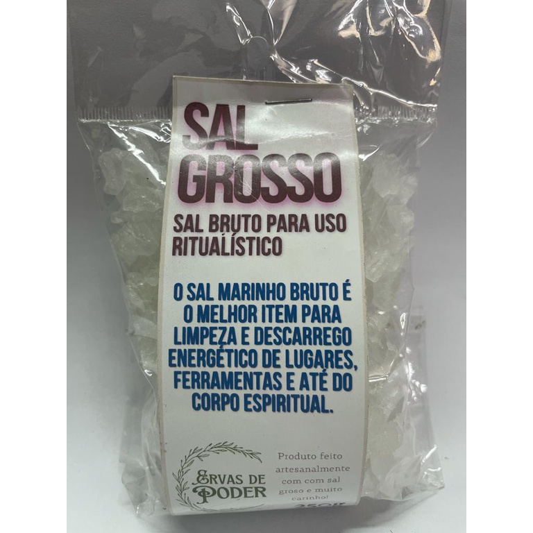 Sal Grosso Sal Bruto Para Uso Ritualístico Shopee Brasil 5321