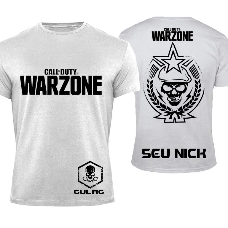 Camisa Camiseta Call of Duty COD Warzone Gulag com seu Nome ou NICK ( DRYFIT )