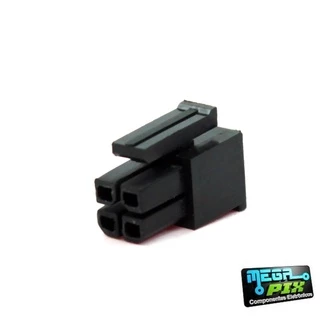 Conector Micro fit 4 vias 3,00mm Macho