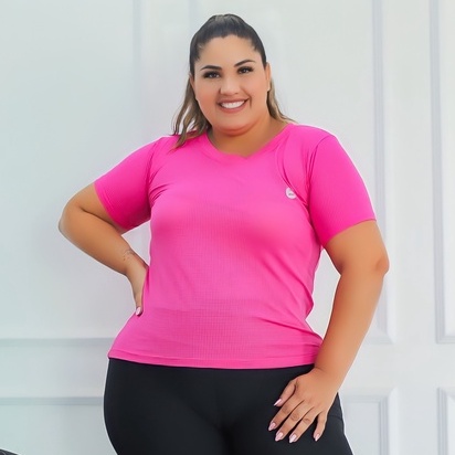 Blusa academia plus store size