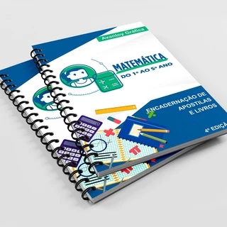 Apostila com Encadernação Colorida - Impressão com 280 páginas