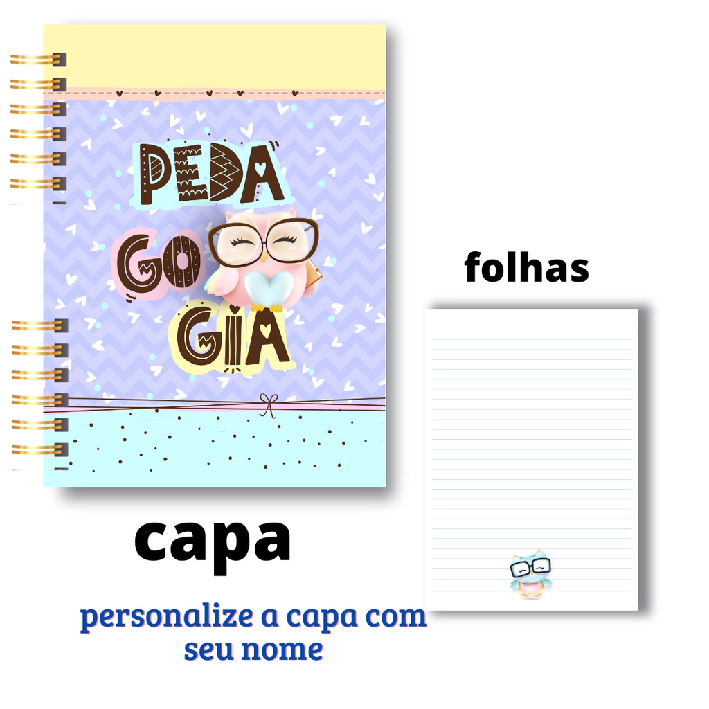 Caderno De Pedagogia Personalizado Shopee Brasil 3524