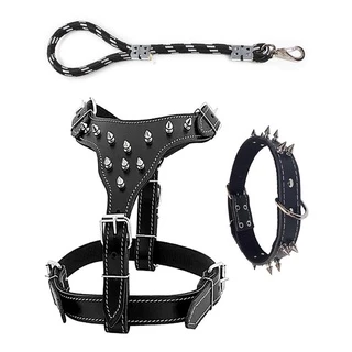 Peitoral para Cachorros Coleira Peitoral para Cães Pitbull Rottweiler Guia para Cachorros