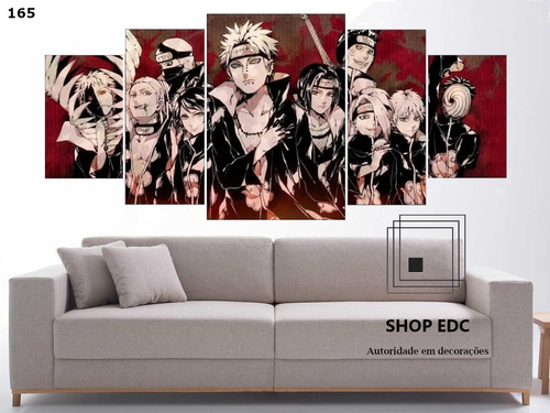 Quadro decorativo Emoldurado Pain Akatsuki Desenho Anime Arte Naruto para  sala quarto em Promoção na Americanas