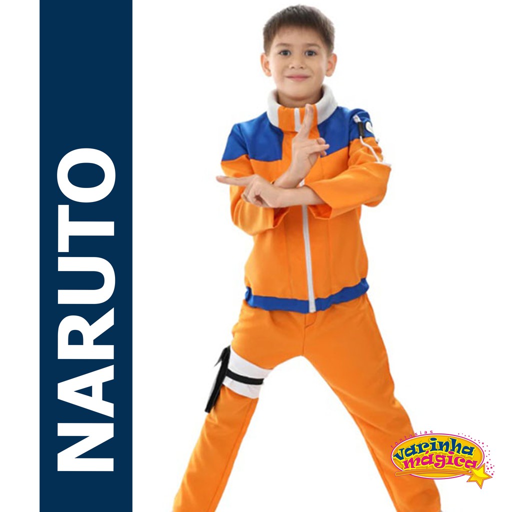 Fantasia Naruto Uzumaki Cosplay Infantil