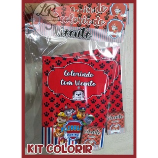 10 Kits Colorir Patrulha Canina - Graciele Alves Artes