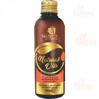 Óleo de Amêndoas Hábito Cosméticos Multifuncional Para Cabelos e Corpo