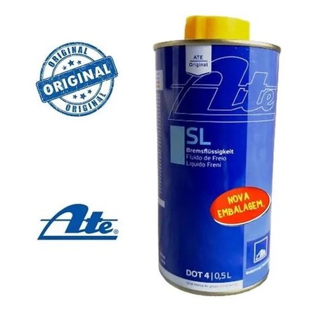 FLUÍDO DE FREIO DOT 4 ATE ORIGINAL SL - 500ml | Shopee Brasil