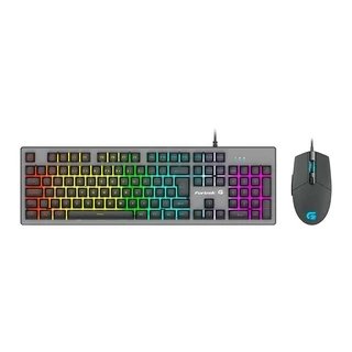 Kit Teclado e Mouse Fortrek Ranger Rainbow Grafite, 70551 em Oferta na Shopee