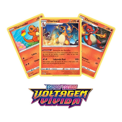 Kit Pokémon Charizard Charmeleon Charmander União De Aliados