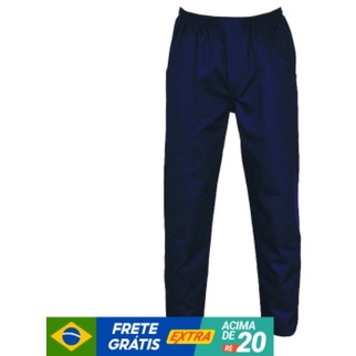 Calça de brim azul best sale marinho feminina