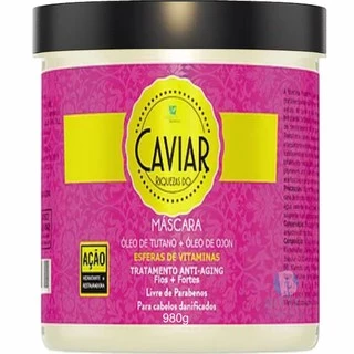 Máscara Caviar Hábito Cosméticos hidratação e Restauração