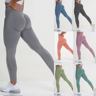 Legging Sem Costura Esportivo Feminino Calça Cintura Alta Super Stretch Para Ioga Leggings Justas Elevação do quadril