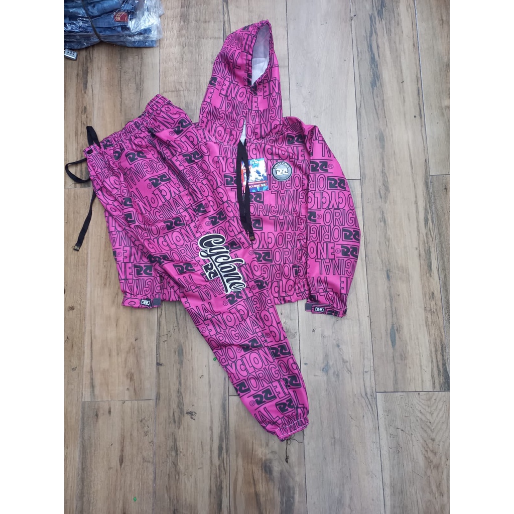 Jaqueta Cyclone Rosa Microfibra Pop & Calça | Shopee Brasil