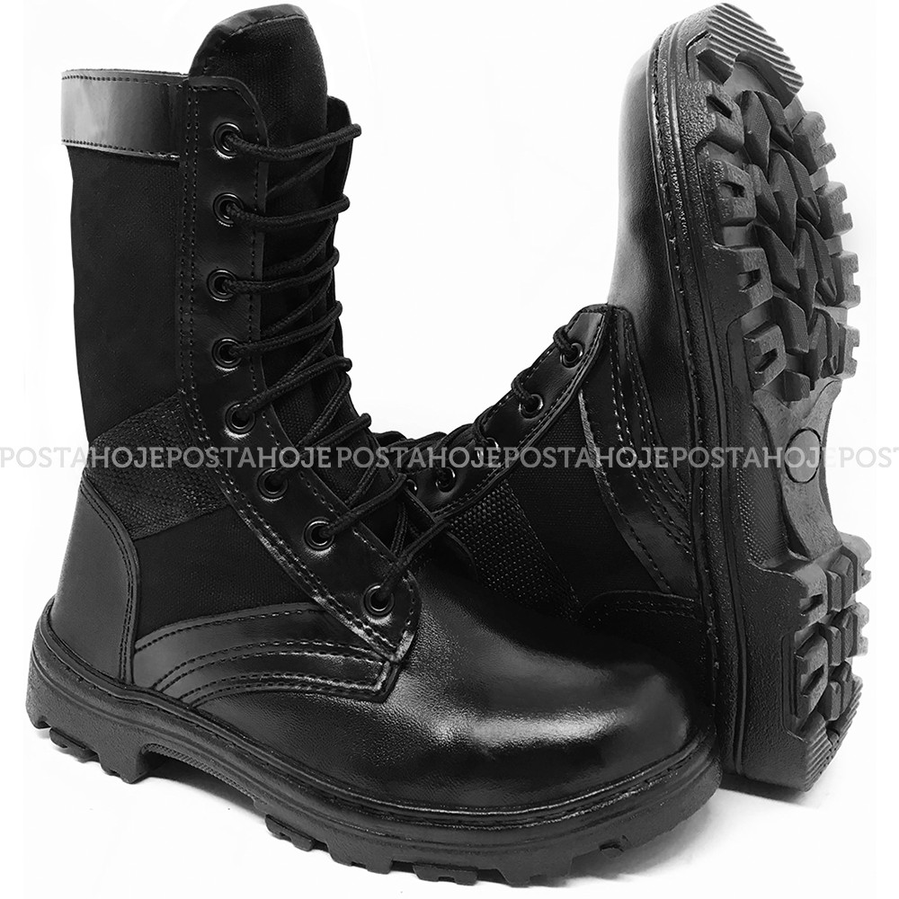 Coturno militar hot sale masculino preto