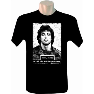 Camiseta masculina John Rambo Sylvester Stallone filmes