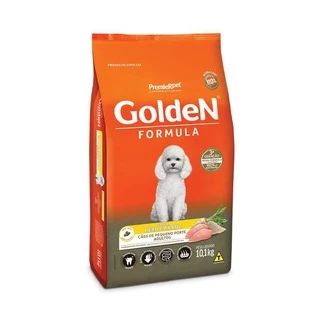 Ração Golden Fórmula Mini Bits Cães Adultos Porte Pequeno Peru e Arroz 3kg