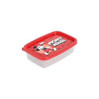 Pote de Plástico Retangular com Tampa Mickey 620ml