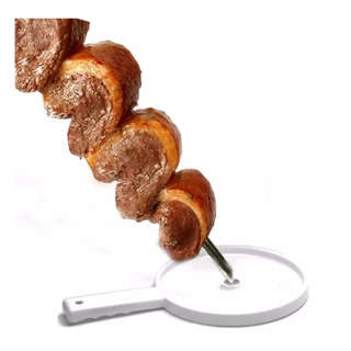 Porta espeto serve churrasco com cabo e pega pingo AND