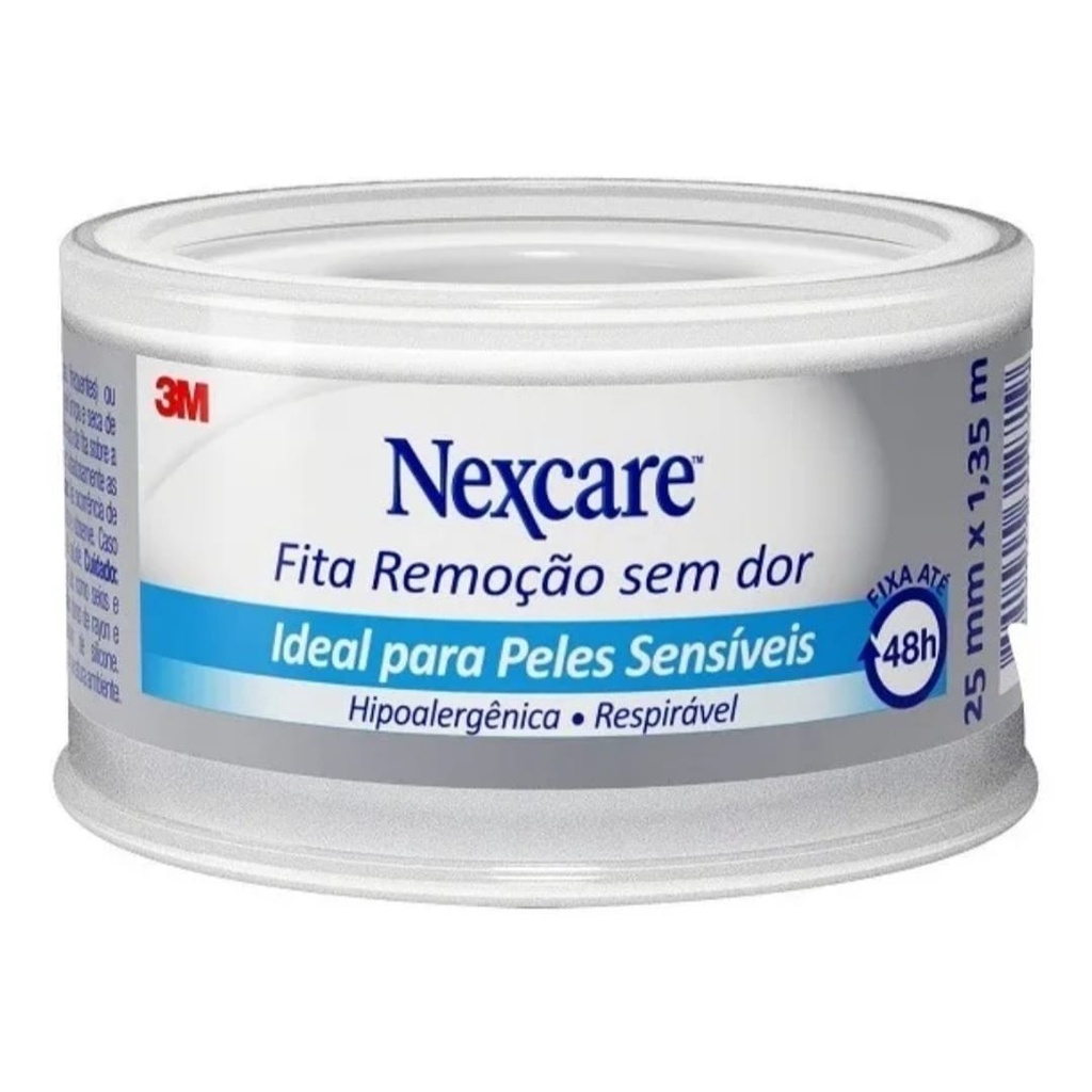 Fita Adesiva Nexcare Remoção sem dor 25mm x 1,35m