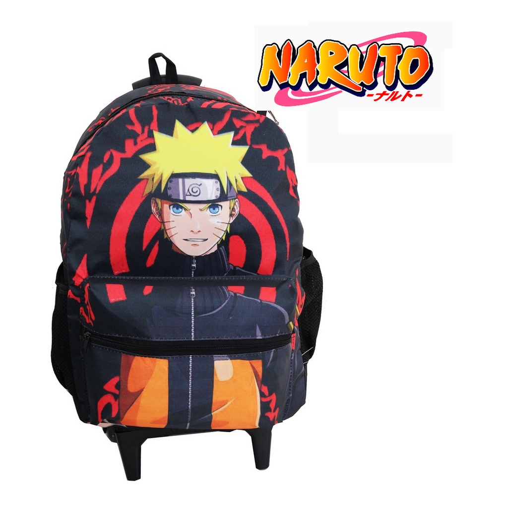 Mochila Escolar Boruto Anime Naruto Costas Juvenil + Bandana