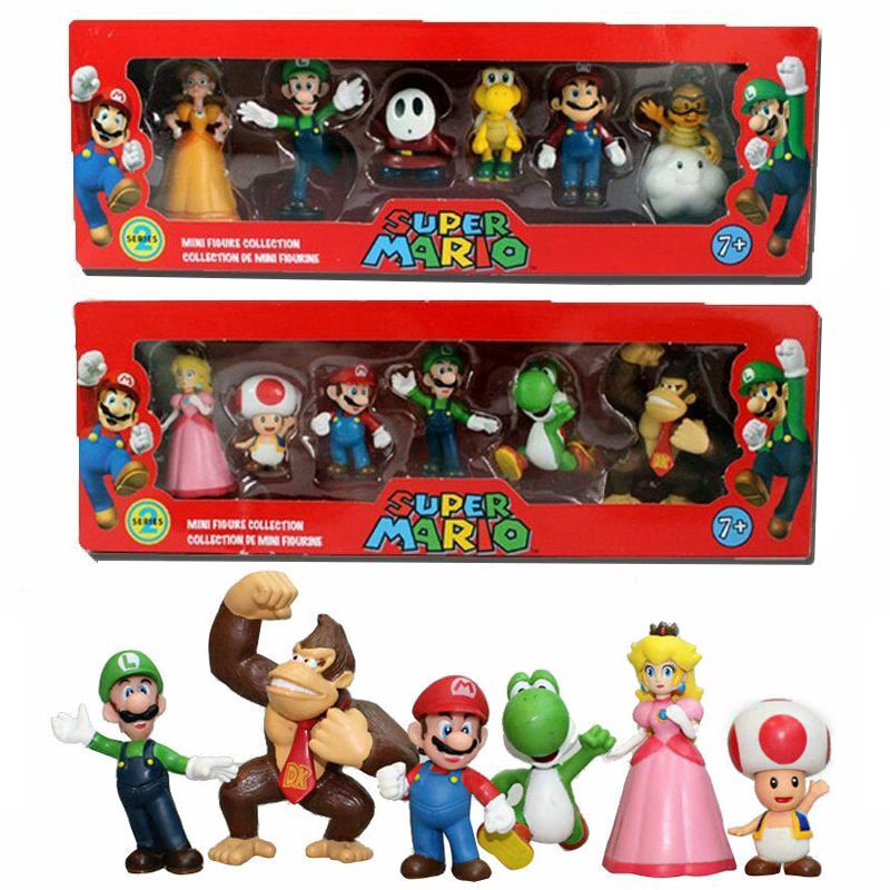 18 Bonecos - Super Mario Bros - Donkey Kong - Nintendo - Vários Modelos - Original - Pronta entrega