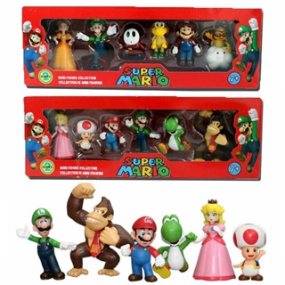 Bonecos Super Mario Bros | Nintendo | Games Action Figures | Donkey Kong | Peach - Bowser em Oferta na Shopee