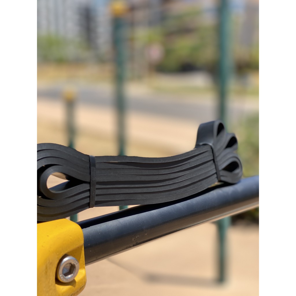 Elástico Super Band 2.1cm + Sacochila Brazil Calisthenics + Guia Prático de Uso e Cuidados