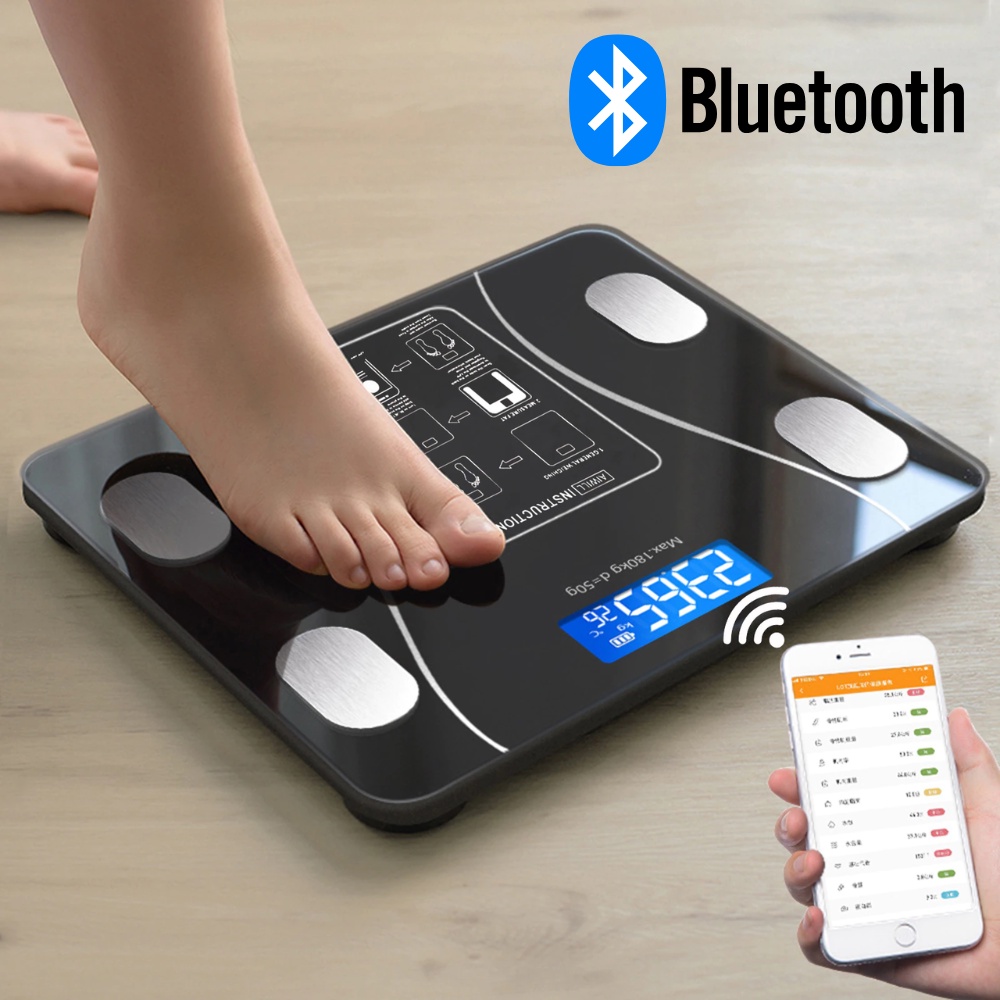 Balança Digital Bluetooth Com Acesso TOTAL Para Um Usuário Ao App Emagrece  Brasil 4 x de R$ 96,50 