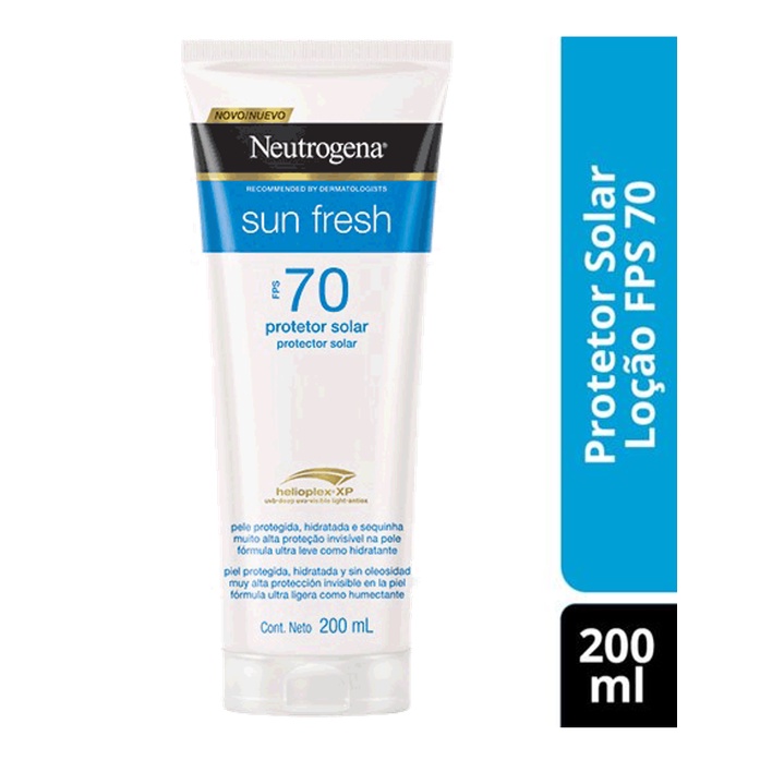 Protetor Solar Neutrogena Sun Fresh FPS 70 200ml