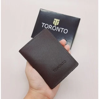 Carteira Slim Porta Cartão Externo Torontos Couro Liso Original Legitimo Top