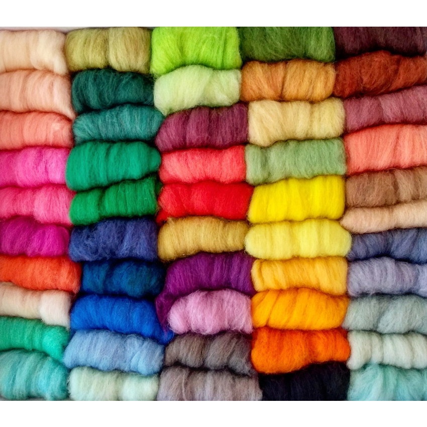 Lã Para Feltragem Kit Com 500 Gramas Colorida | Shopee Brasil