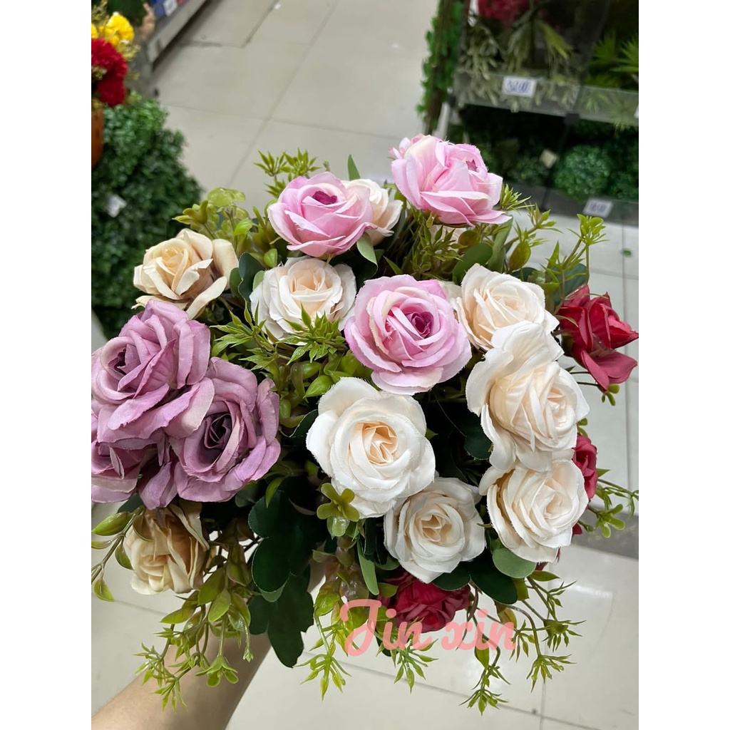 Buquê de Flores c/ 7 Flores Artificial /FD0860 | Shopee Brasil