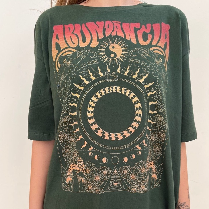 Camiseta Abundância - Escolha a Cor