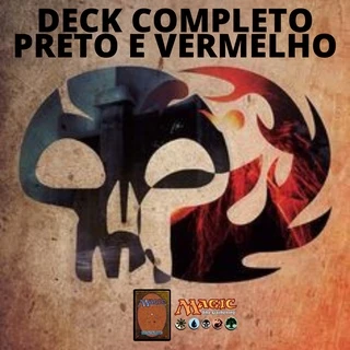 Deck Completo Magic - Preto e Vermelho