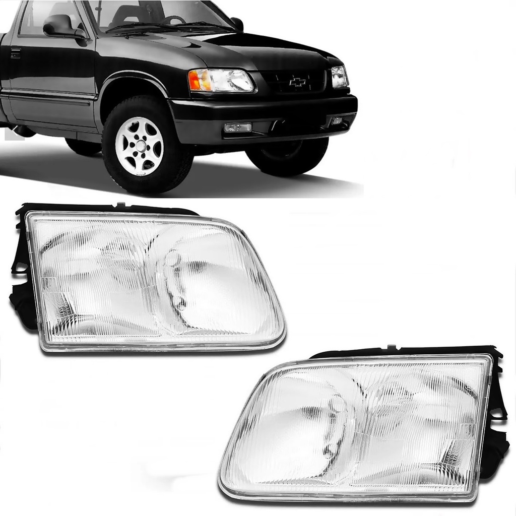 Farol S10 1995 96 97 98 99 2000 Blazer S10 Antiga Foco Duplo