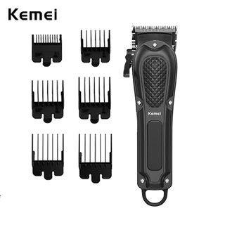 Cortador De Cabelo Kemei Profissional Sem Fio Barbeiro Recarregável Elétrico Silencioso