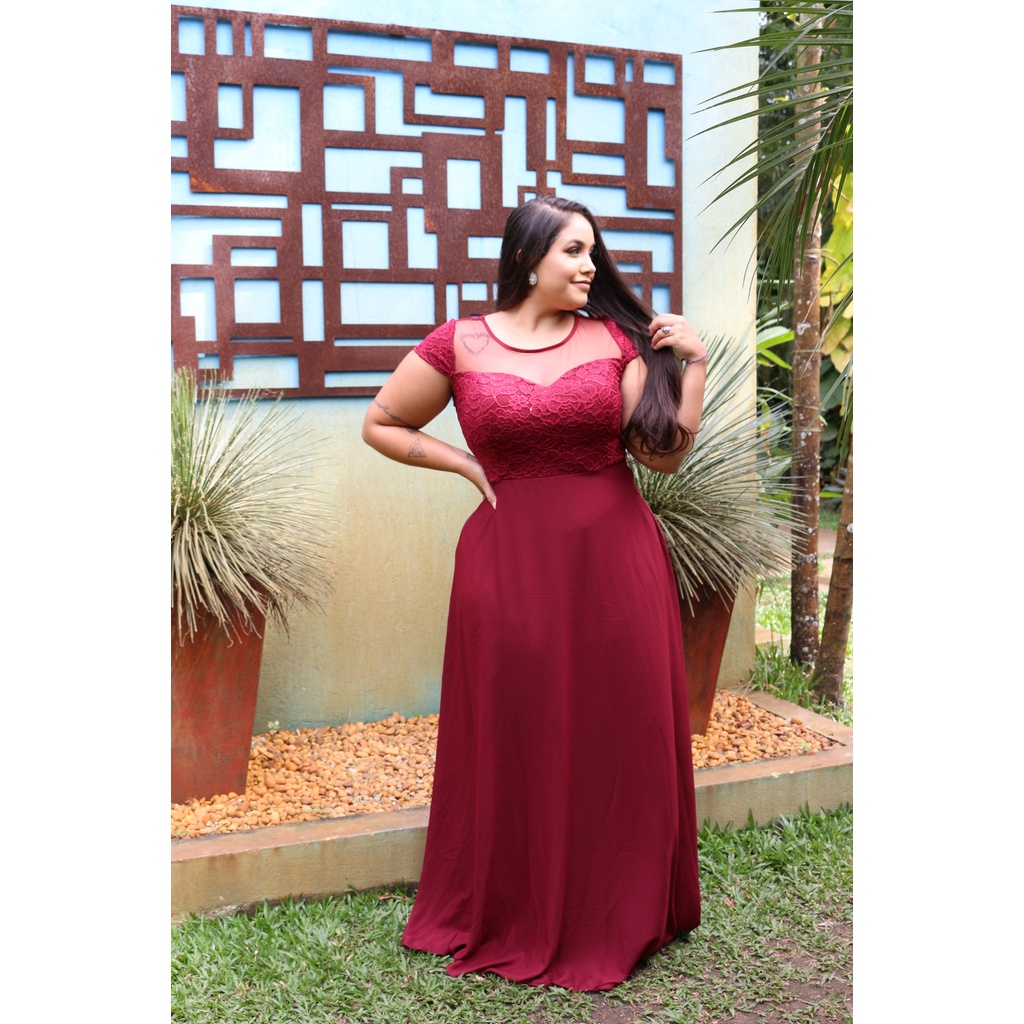 Roupa para festa de casamento best sale plus size