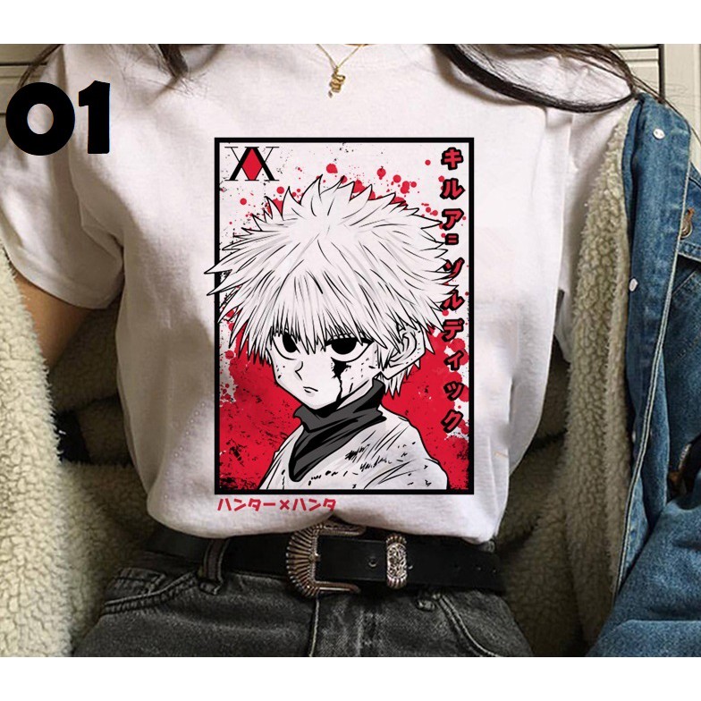 Camiseta Hunter Leorio H22 Gon Anime Killua Camisa Blusa