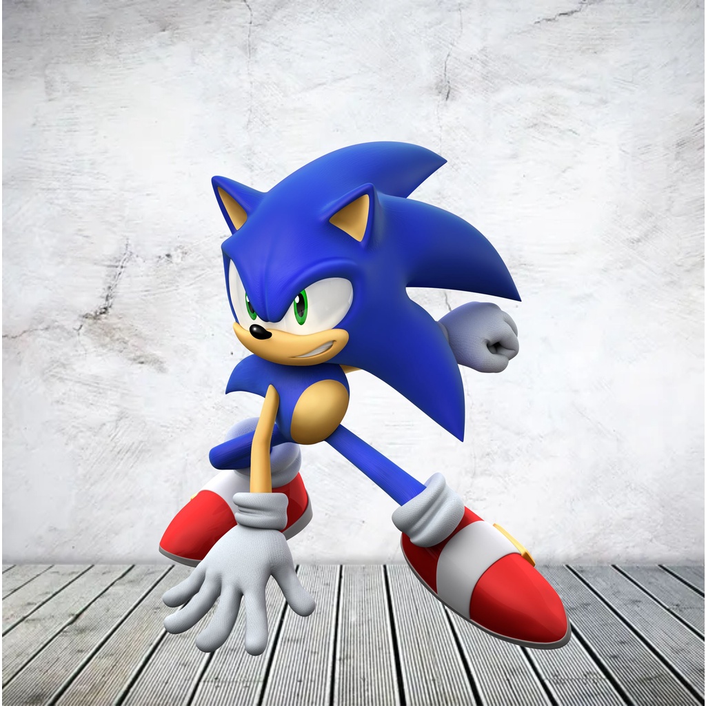 4 Displays De Chão - Sonic Filme 70 Cm Mdf