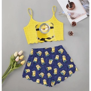 Pijama feminino personagens roupa de dormir moda
