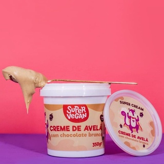Super Cream Super Vegan - Creme de avelã e de chocolate - Vegano - 4  Sabores 350g