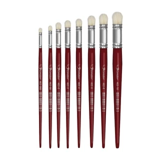 Kit 8 Pincel Condor 462 Pituá Para Stencil Ref.000,00,0,2,4,6,8 e 10