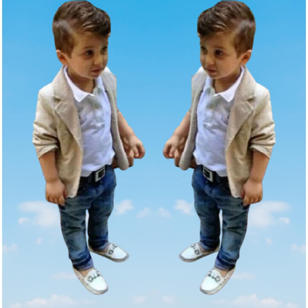 Roupa Esporte Fino Infantil Blazer Azul Menino Do 1 A 8 Anos